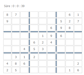 Sudoku Uygulamam (MDSudoku)
